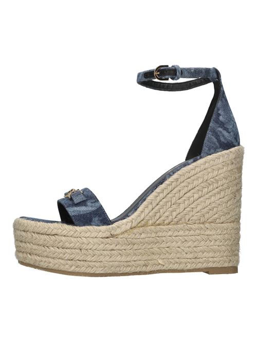 Zeppe in denim e rafia VERSACE | 1014100 1A10019JEANS